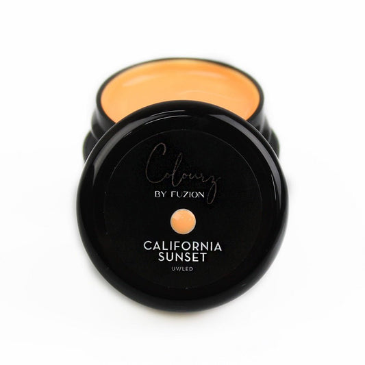 FUZION COLOURZ GEL CALIFORNIA SUNSET UV/LED 15 G NEW FORMULA - Purple Beauty Supplies