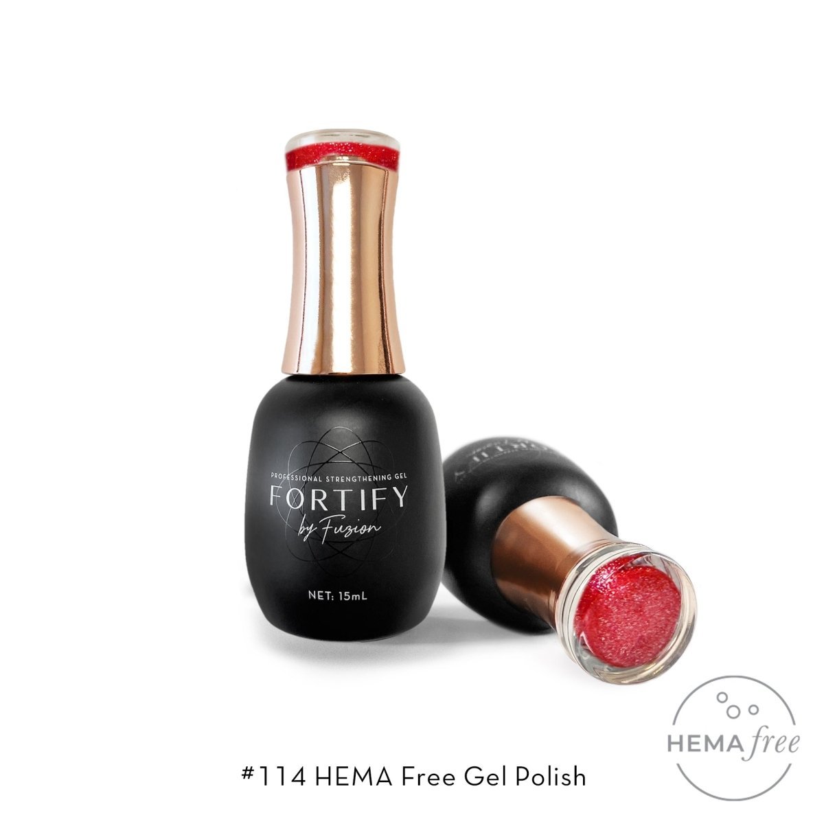 FUZION FORTIFY HEMA FREE GEL POLISH 114 15 ML - Purple Beauty Supplies