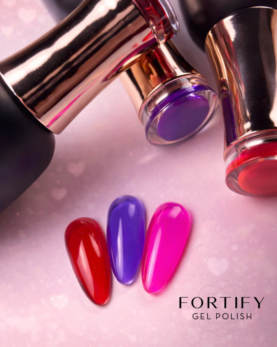 FUZION FORTIFY HEMA FREE GEL POLISH A SWEET & SULTRY COLLECTION 3 PC - Purple Beauty Supplies