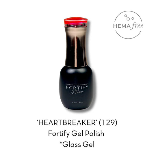 FUZION FORTIFY HEMA FREE GEL POLISH HEARTBRAKER 129 15 ML - Purple Beauty Supplies