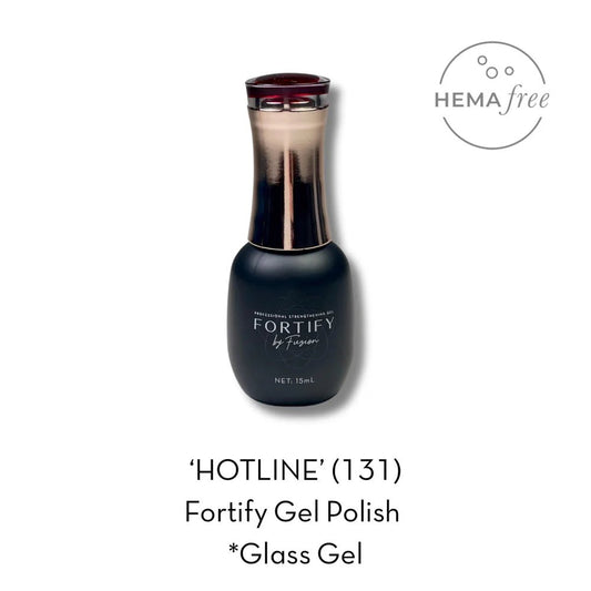 FUZION FORTIFY HEMA FREE GEL POLISH HOTLINE 129 15 ML - Purple Beauty Supplies