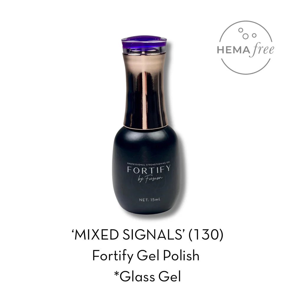FUZION FORTIFY HEMA FREE GEL POLISH MIXED SIGNALS 129 15 ML - Purple Beauty Supplies
