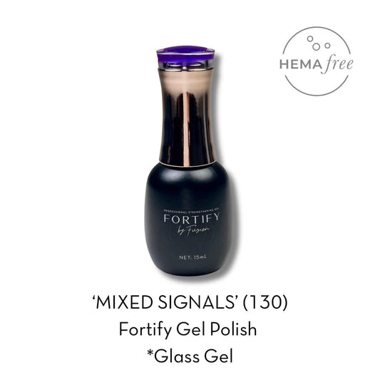 FUZION FORTIFY HEMA FREE GEL POLISH MIXED SIGNALS 129 15 ML - Purple Beauty Supplies