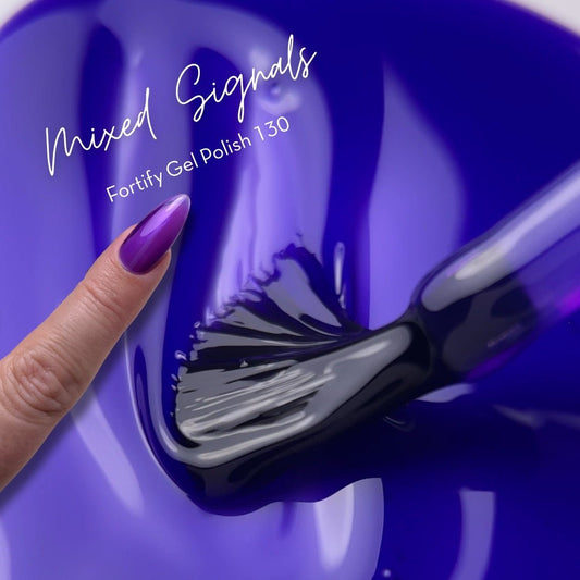 FUZION FORTIFY HEMA FREE GEL POLISH MIXED SIGNALS 129 15 ML - Purple Beauty Supplies