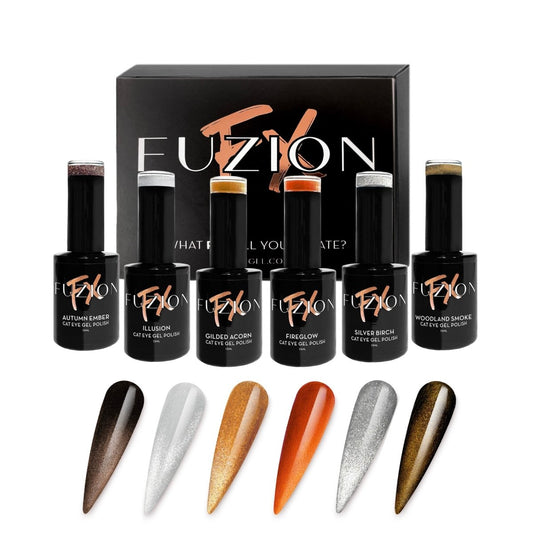 FUZION FX CAT EYE AUTUMN ILLUSION COLLECTION 6 PC - Purple Beauty Supplies