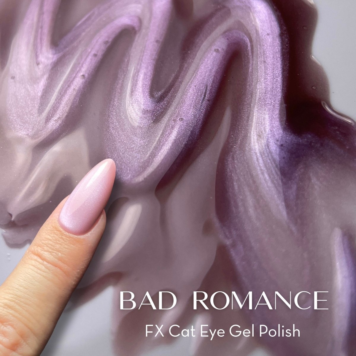 FUZION FX CAT EYE BAD ROMANCE HEMA FREE GEL POLISH 15 ML - Purple Beauty Supplies