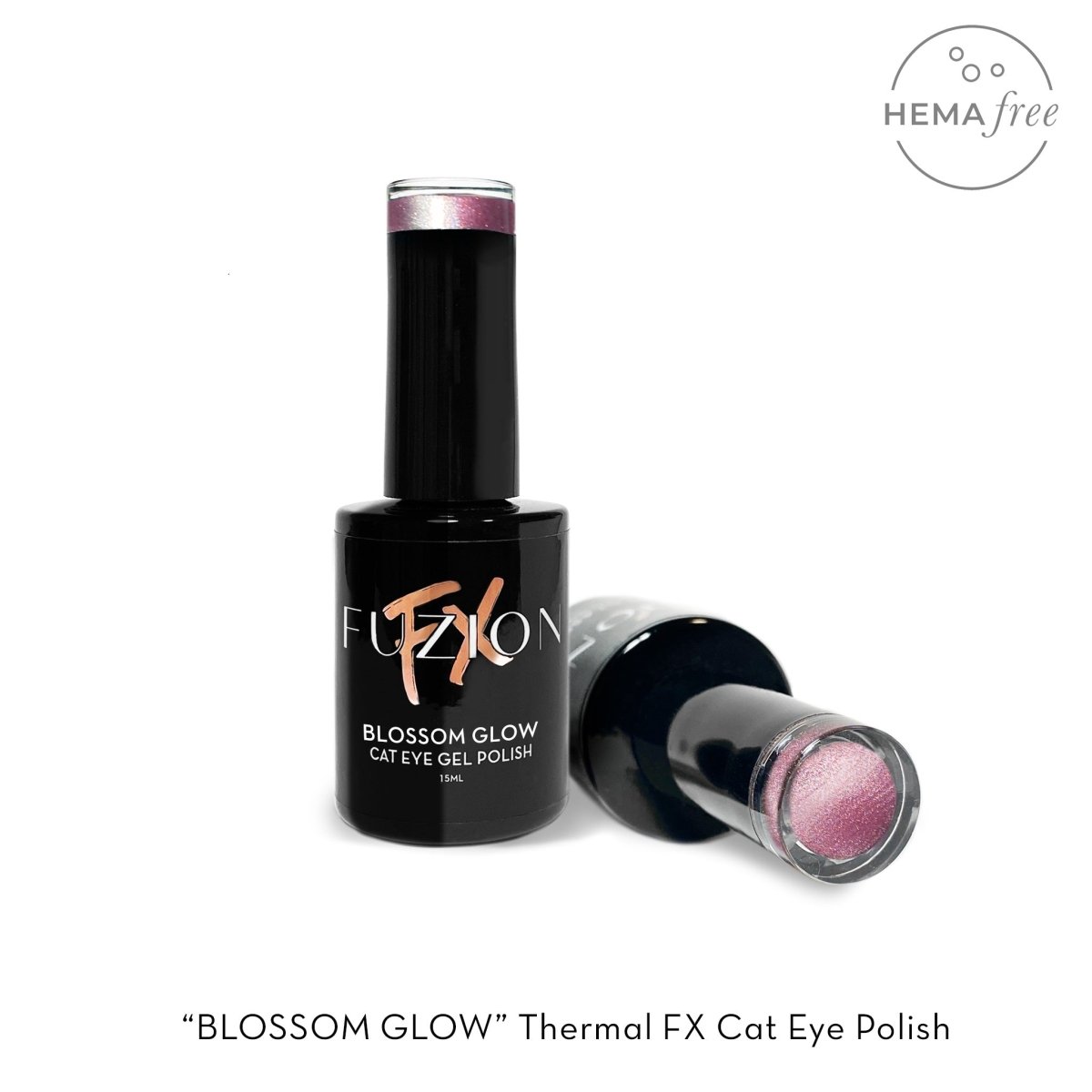 FUZION FX CAT EYE BLOSSOM GLOW HEMA FREE GEL POLISH 15 ML - Purple Beauty Supplies
