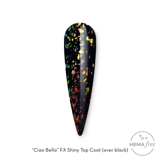 FUZION FX SHINY TOP COAT CIAO BELLA UV/LED 15 ML - Purple Beauty Supplies
