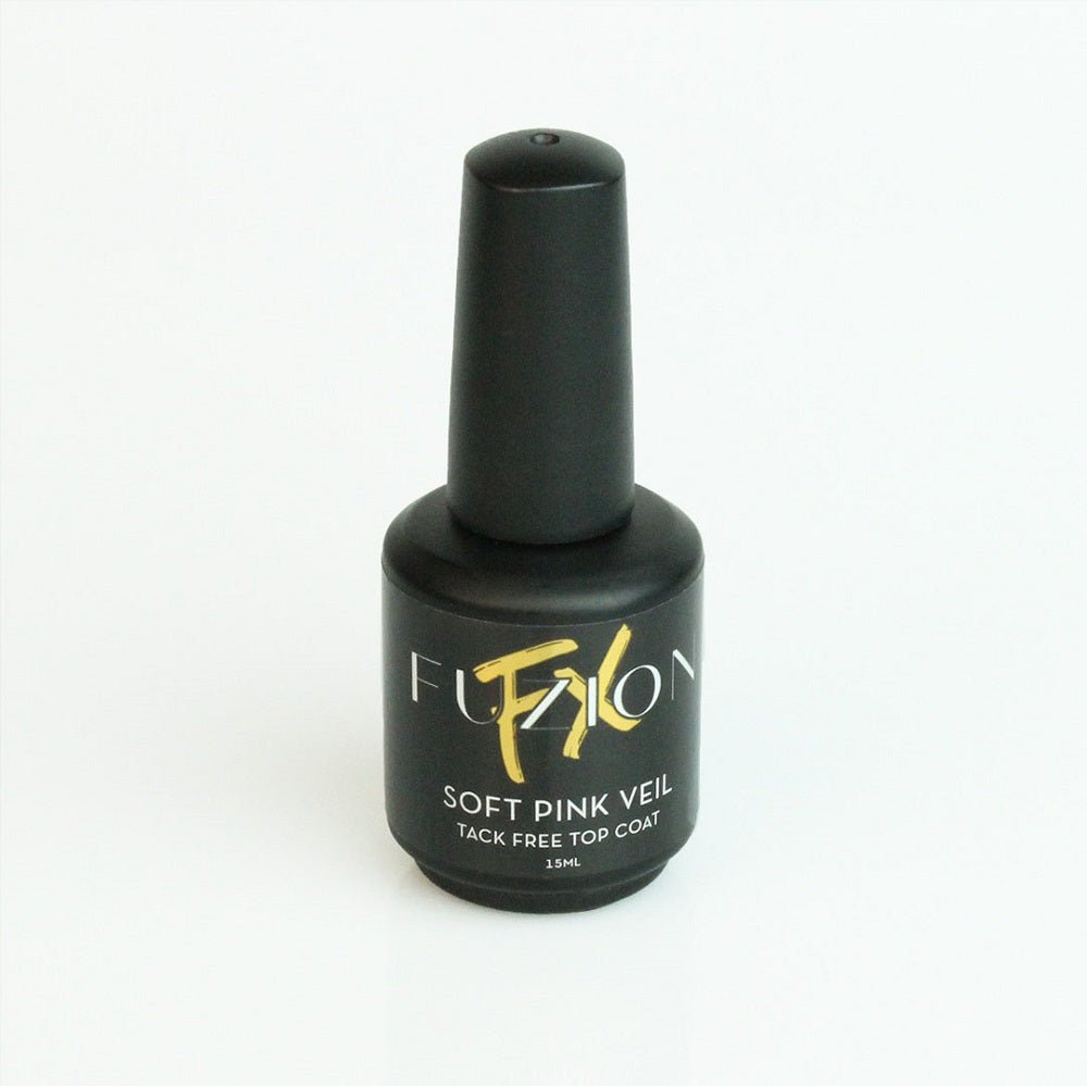 FUZION FX SOFT PINK VEIL TACK FREE TOP COAT 15 ML - Purple Beauty Supplies