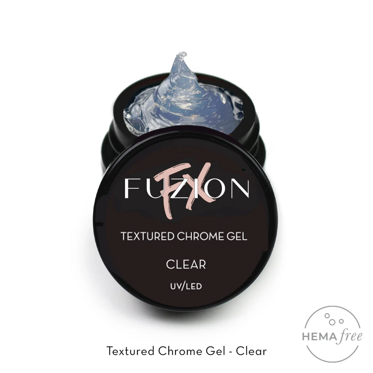 FUZION FX TEXTURED CHROME GEL CLEAR 5 G - Purple Beauty Supplies