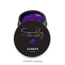 FUZION SPARKLEZ ALWAYS UV/LED 15 G - Purple Beauty Supplies