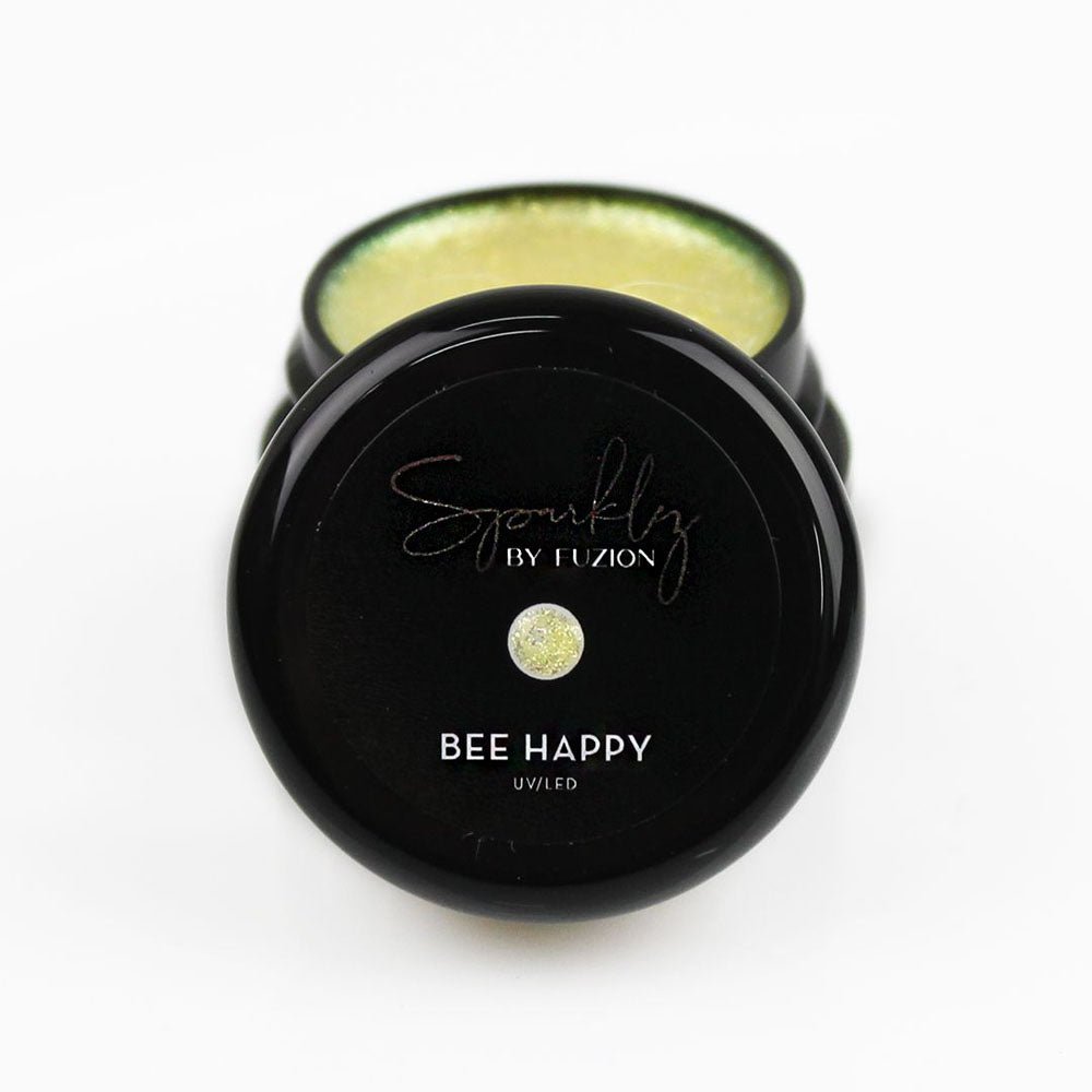 FUZION SPARKLEZ BEE HAPPY UV/LED GEL 15 G NEW FORMULA! - Purple Beauty Supplies