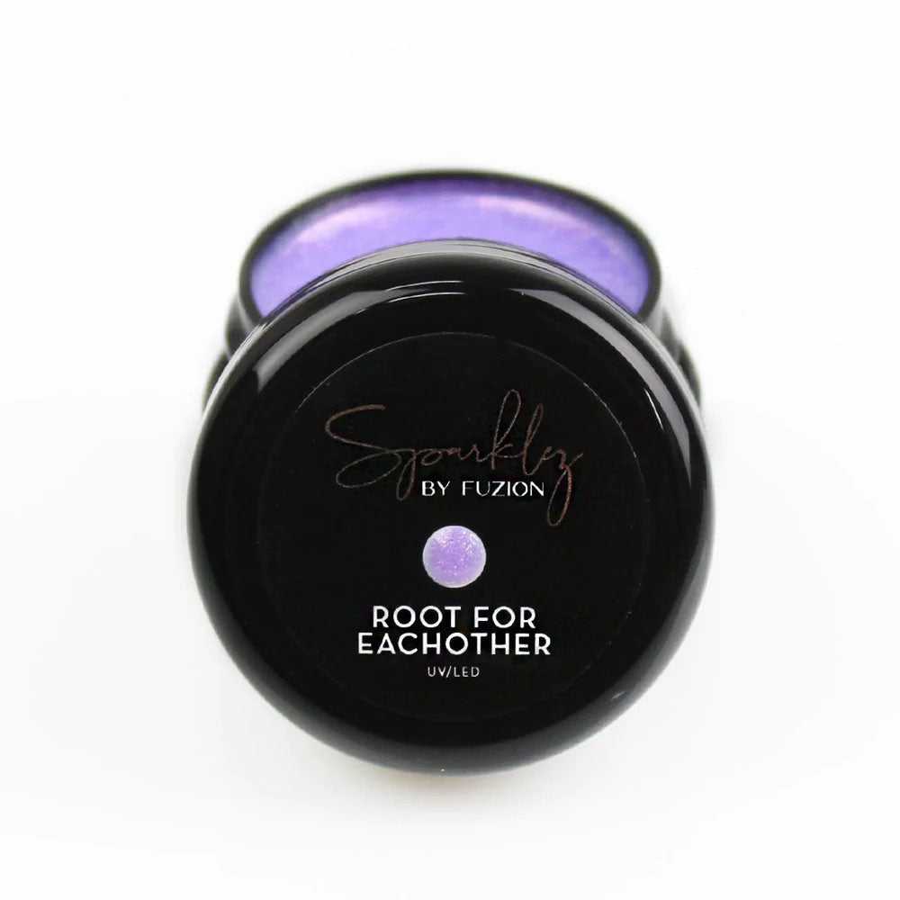 FUZION SPARKLEZ ROOT FOR EACH OTHER UV/LED GEL 15 G - Purple Beauty Supplies