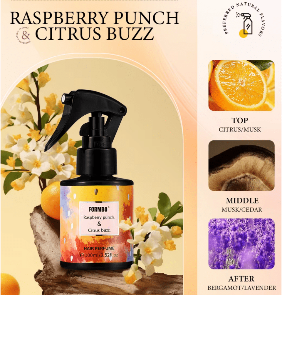 HAIR PERFUME 100 ML | RASPBERRY PUNCH & CITRUS BUZZ - COMING SOON! - Purple Beauty Supplies