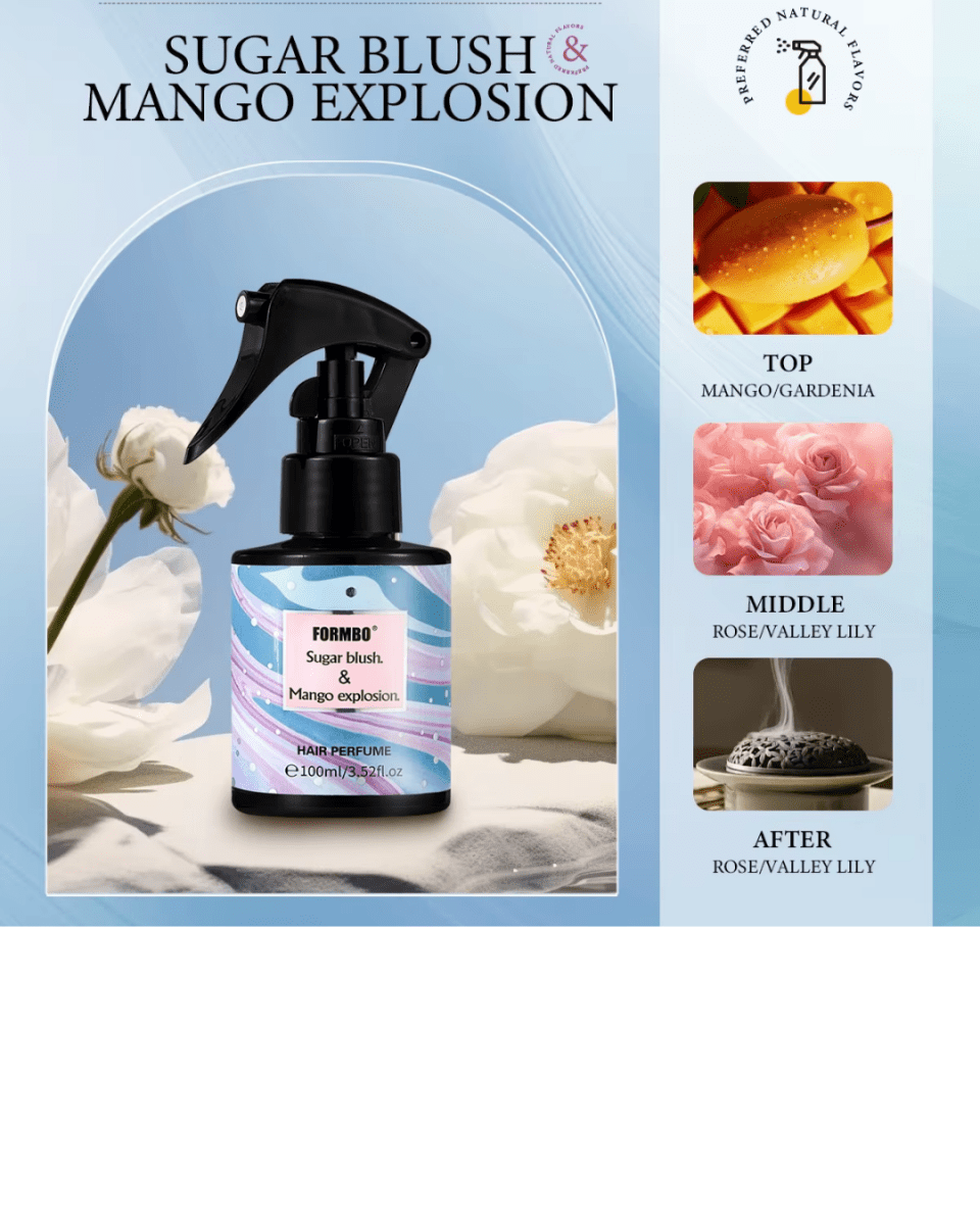 HAIR PERFUME 100 ML | SUGAR BLUSH & MANGO EXPLOSION - COMING SOON! - Purple Beauty Supplies