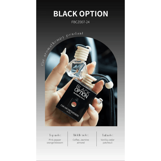 HANGING MINI AIR FRESHNER 8 ML | BLACK OPTION - Purple Beauty Supplies