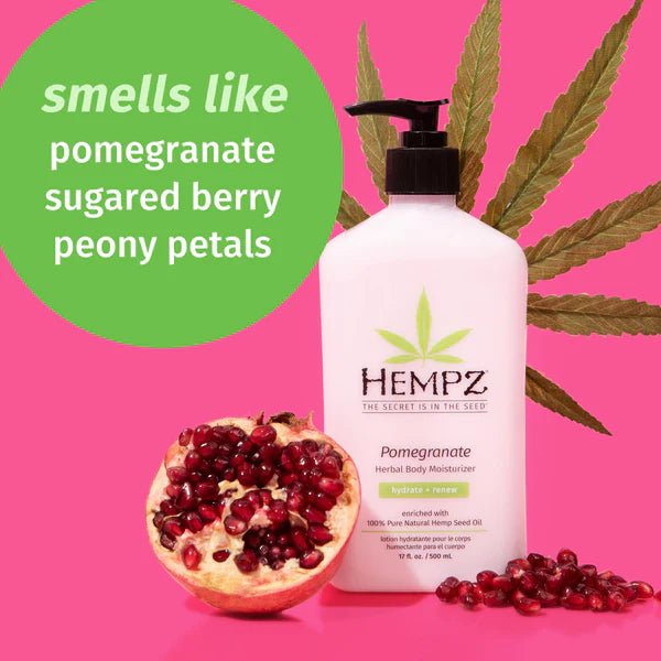 HEMPZ MOISTURIZER POMEGRANATE 17 OZ/500 ML - Purple Beauty Supplies