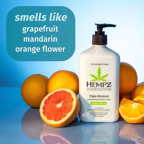 HEMPZ MOISTURIZER TRIPLE WHIPPED 17 OZ/500 ML - Purple Beauty Supplies