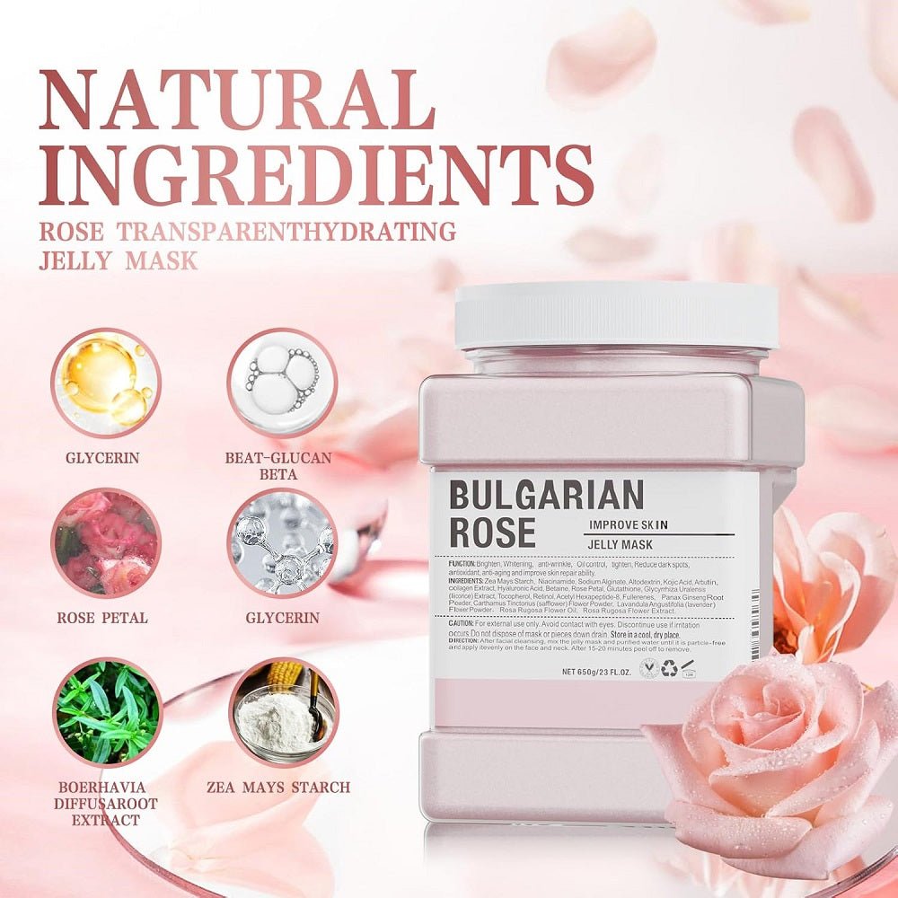 HYDROJELLY MASK BULGARIAN ROSE - 650 GM / 23 OZ. - Purple Beauty Supplies