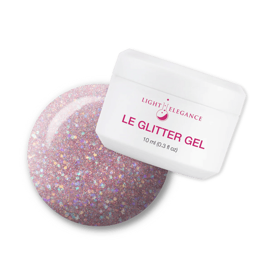 LIGHT ELEGANCE GLITTER GEL FREE SPIRIT 10 ML - Purple Beauty Supplies