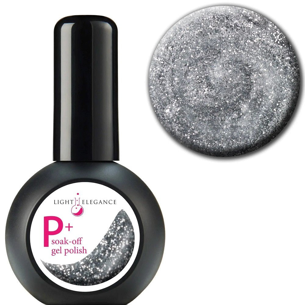 *LIGHT ELEGANCE P+ STERLING GLITTER .5 OZ/15 ML - Purple Beauty Supplies