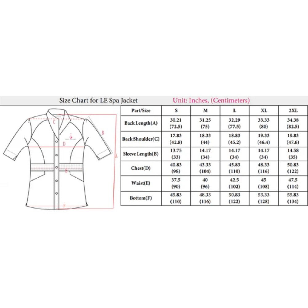 *LIGHT ELEGANCE SPA JACKET - XLARGE - Purple Beauty Supplies