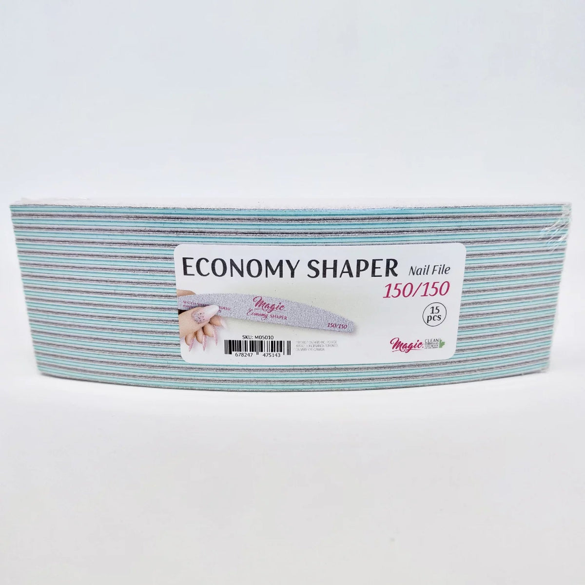MAGIC GEL ECONOMY SHAPER NAIL FILE 150/150 15 PK - Purple Beauty Supplies