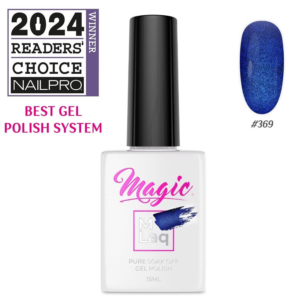 MAGIC GEL MLaq BLUE CAT EYE 369 - Purple Beauty Supplies