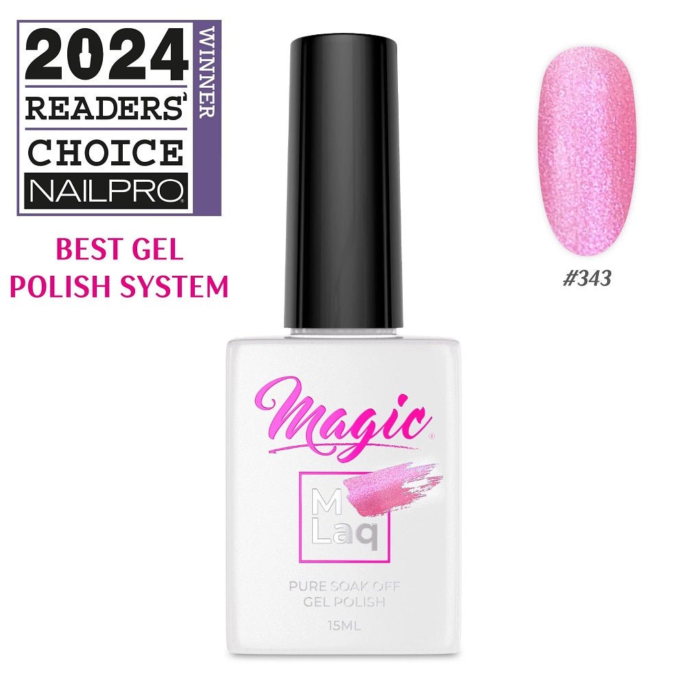 MAGIC GEL MLaq DELICATE ROSE #343 - Purple Beauty Supplies