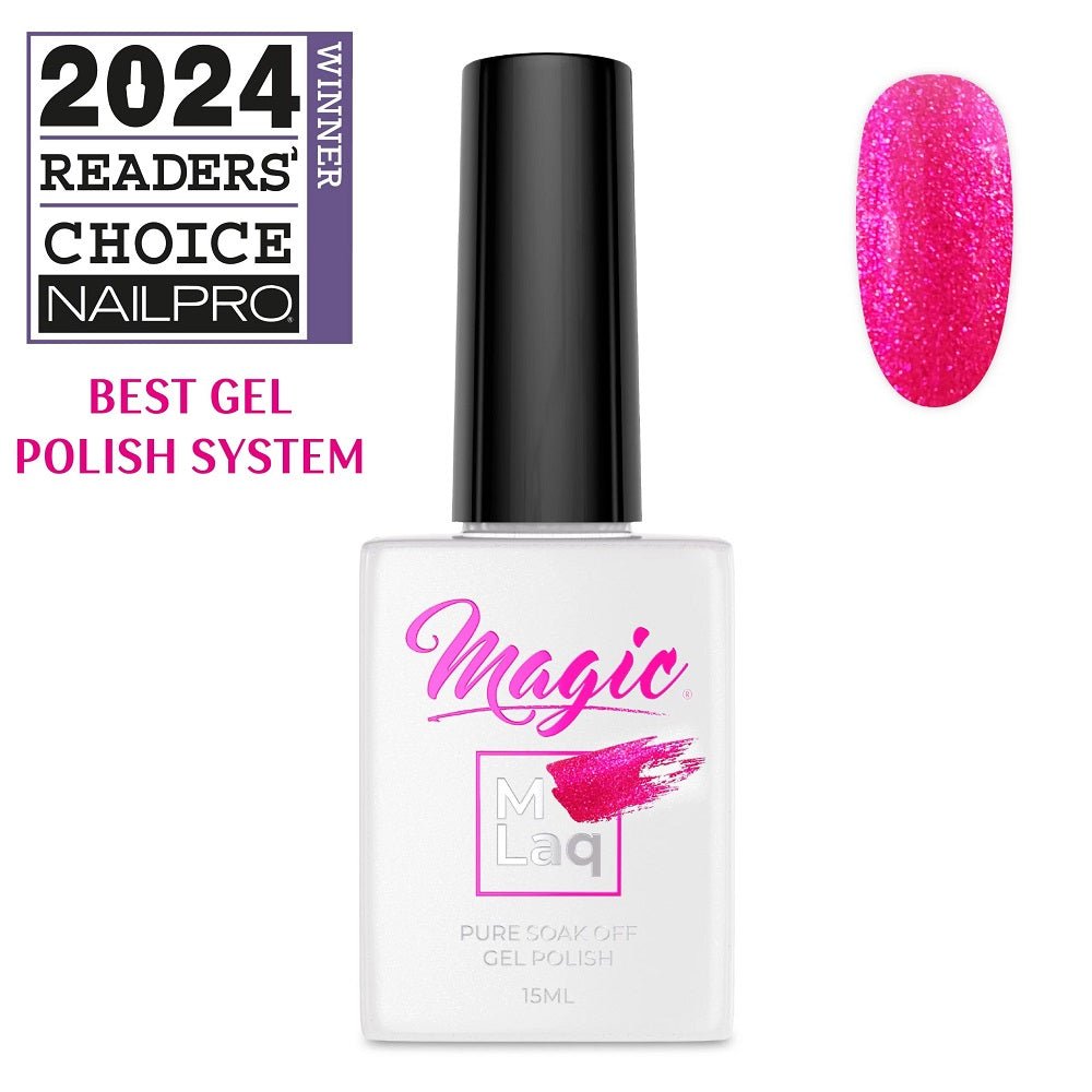 MAGIC GEL MLaq FUCHSIA HEELS # 350 - Purple Beauty Supplies