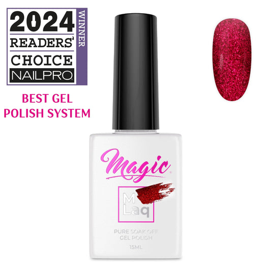 MAGIC GEL MLaq MERRY GLIMMER 395 - Purple Beauty Supplies