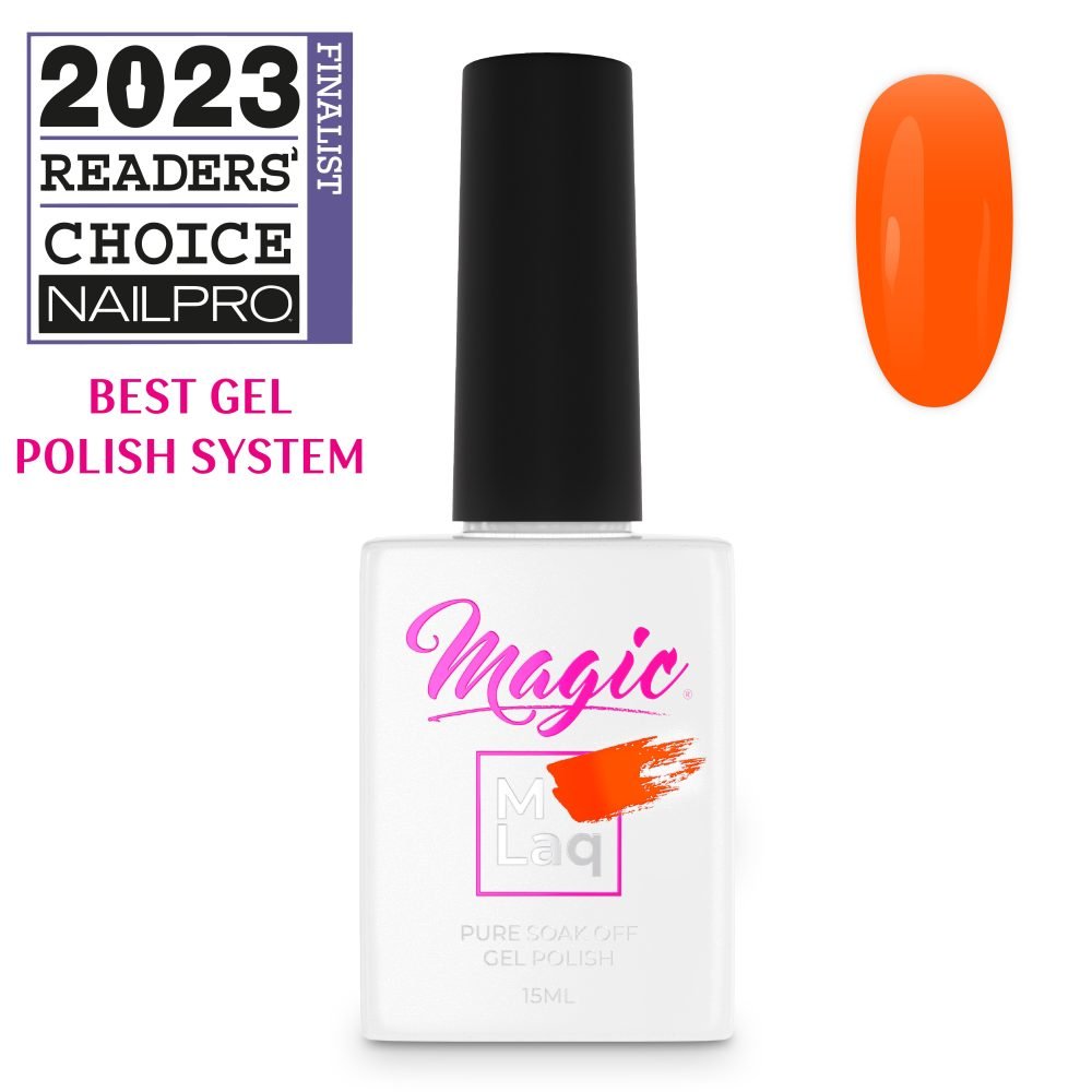 MAGIC GEL MLaq NEON ORANGE #286 - Purple Beauty Supplies