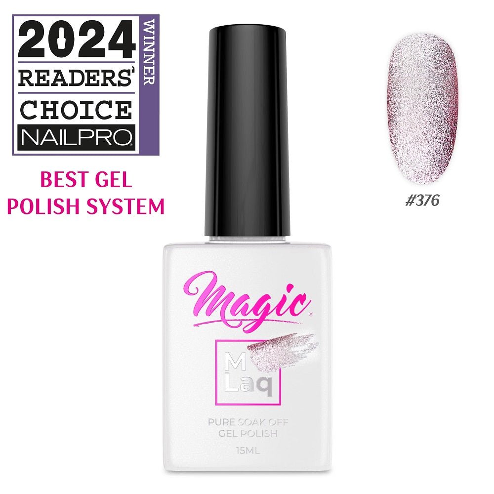 MAGIC GEL MLaq PINK CAT EYE 376 - Purple Beauty Supplies