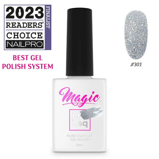 MAGIC GEL MLaq STARLIGHT #301 - Purple Beauty Supplies