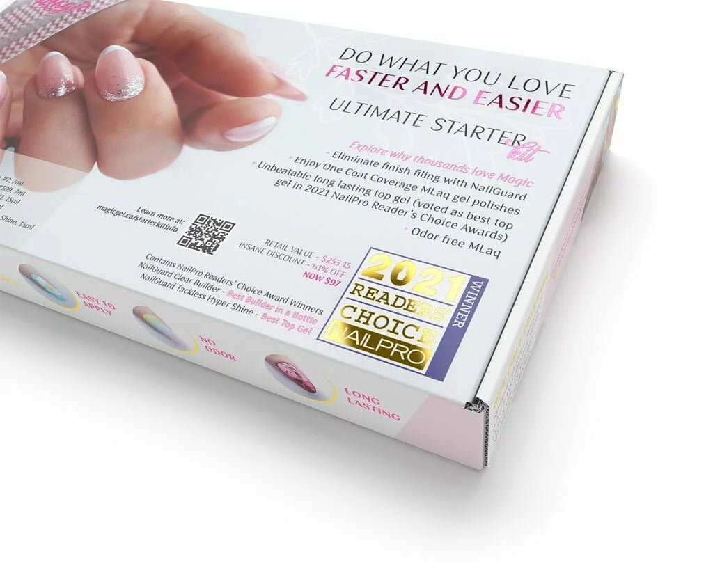 MAGIC GEL ULTIMATE STARTER KIT - 1 PER CUSTOMER Value $169.61 - Purple Beauty Supplies