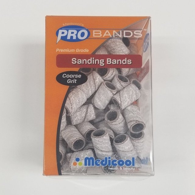 MEDICOOL MINI SANDING BANDS ZEBRA COARSE 100 CT