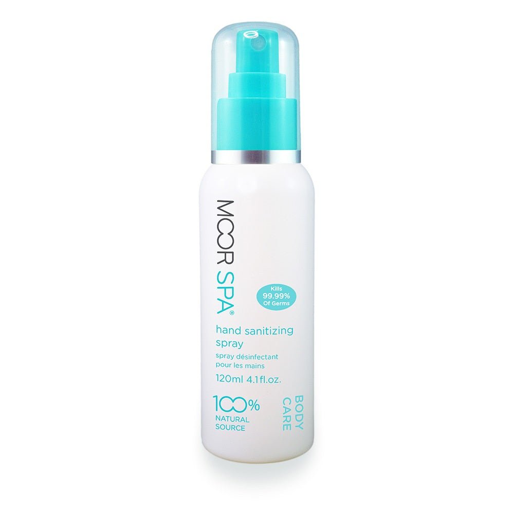 MOOR SPA 100% NATURAL HAND SANITIZING SPRAY 4 OZ/ 120 ML - Purple Beauty Supplies