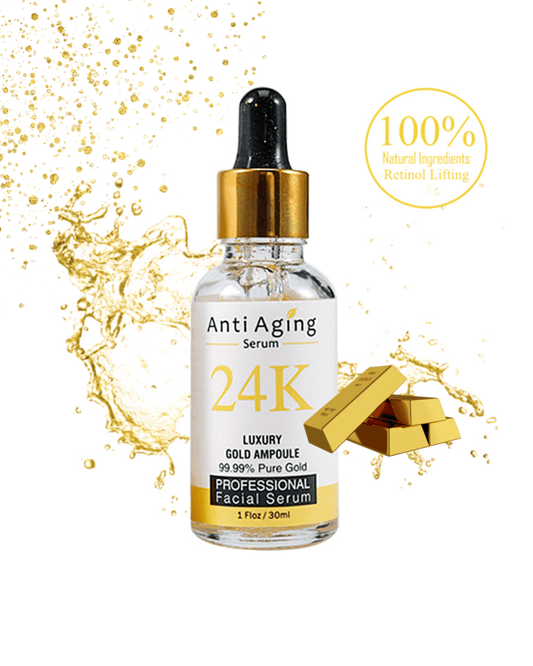 MOOYAM 24K LUXURY GOLD SERUM 99.99% PURE GOLD 30ML - Purple Beauty Supplies
