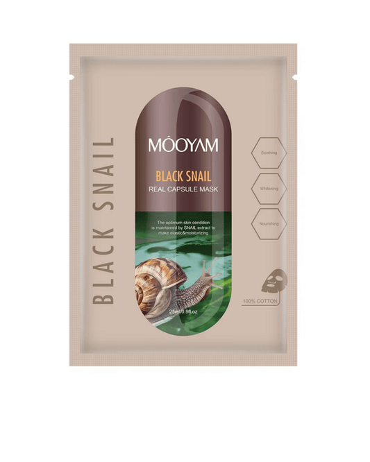 MOOYAM CAPSULE SHEET MASK | BLACK SNAIL - Purple Beauty Supplies