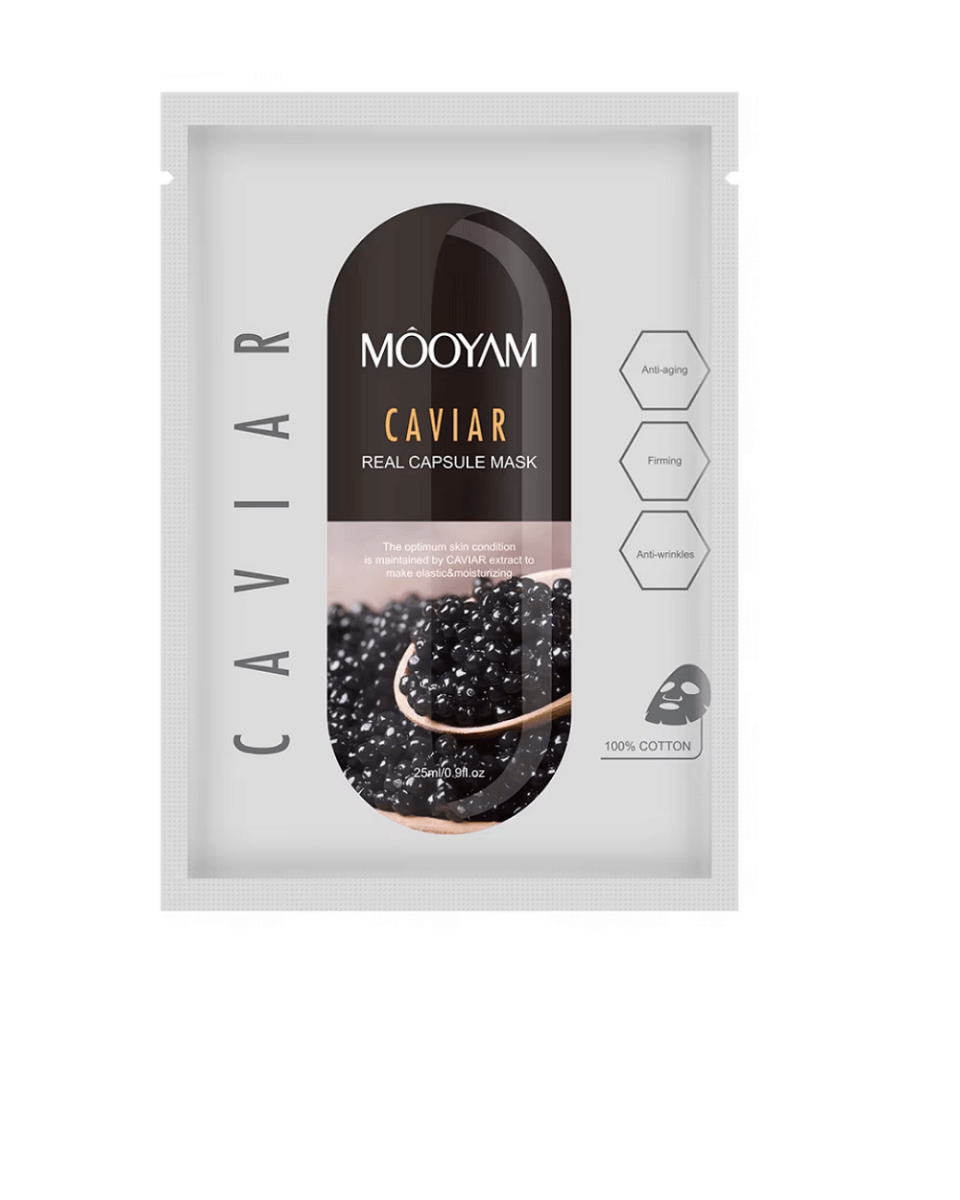 MOOYAM CAPSULE SHEET MASK | CAVIAR - Purple Beauty Supplies