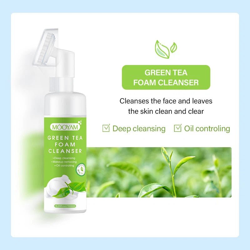 MOOYAM FOAM CLEANSER 150 ML | GREEN TEA - Purple Beauty Supplies