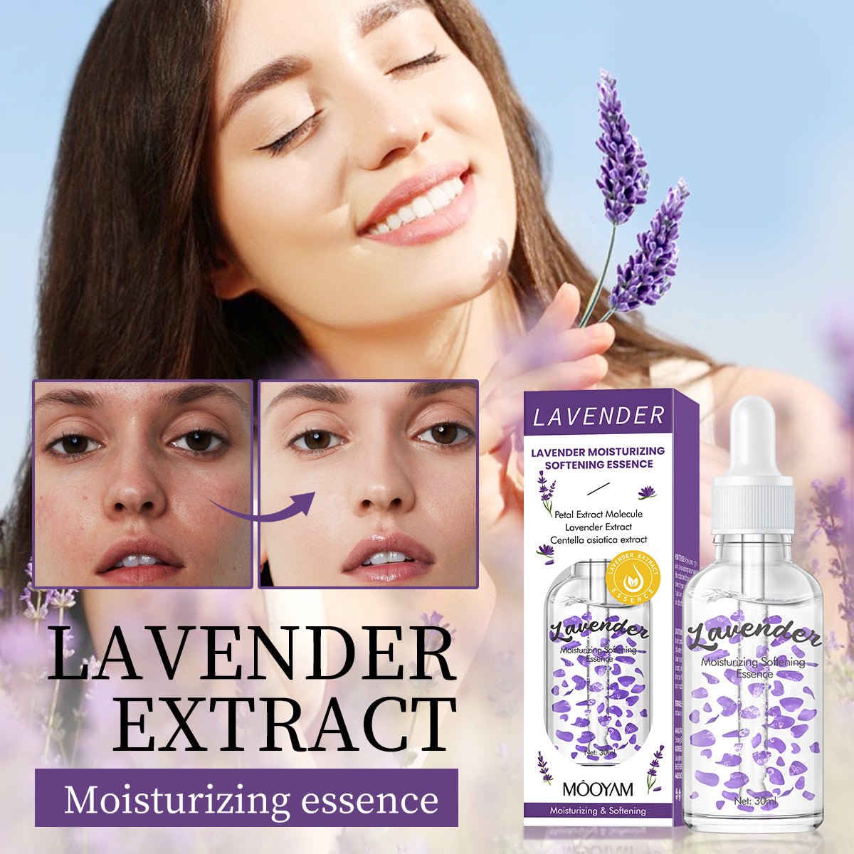 MOOYAM MOISTURIZING ESSENCE | LAVENDER 30ML - Purple Beauty Supplies