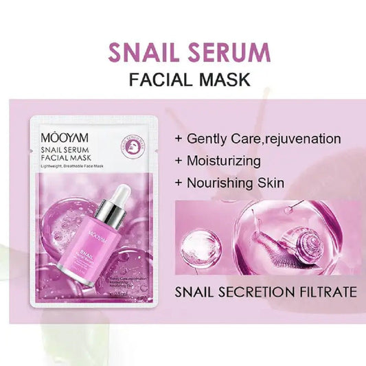 MOOYAM SHEET MASK | SNAIL - Purple Beauty Supplies