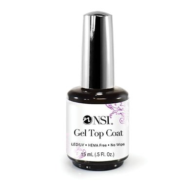 NSI GEL TOP COAT LED/UV TACK FREE .5 OZ/15 ML - Purple Beauty Supplies