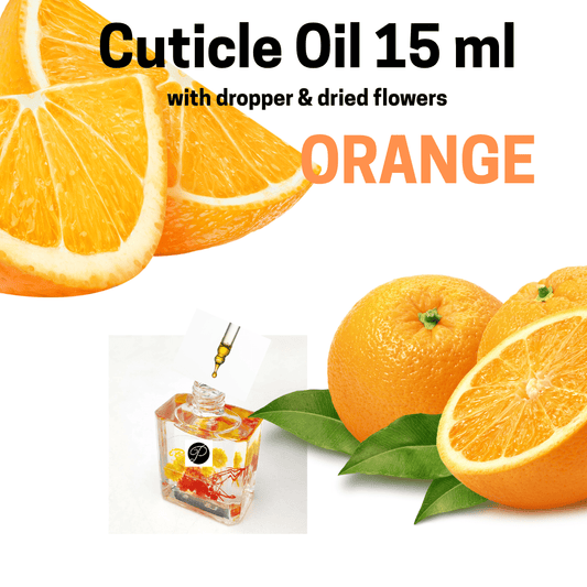 P FLOWER CUTICLE OIL 15ML | ORANGE - Purple Beauty Supplies