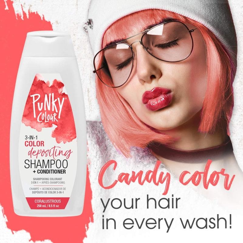 PUNKY 3-IN-1 SHAMPOO & CONDITIONER 8.5 oz CORALTUSTRO - Purple Beauty Supplies