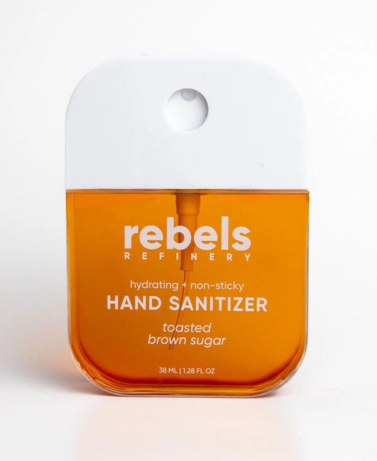 REBELS REFINERY POCKET SANITIZER - TOASTED BROWN SUGAR - Purple Beauty Supplies