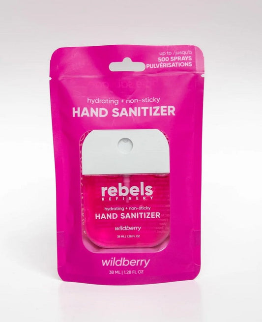 REBELS REFINERY POCKET SANITIZER - WILDBERRY - Purple Beauty Supplies