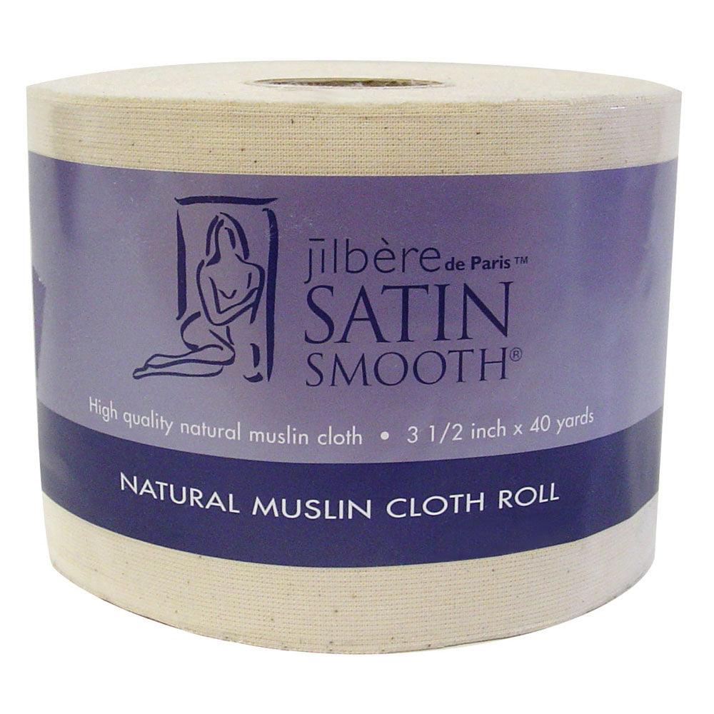 SATIN SMOOTH NATURAL MUSLIN CLOTH ROLL 3.5" x 120'