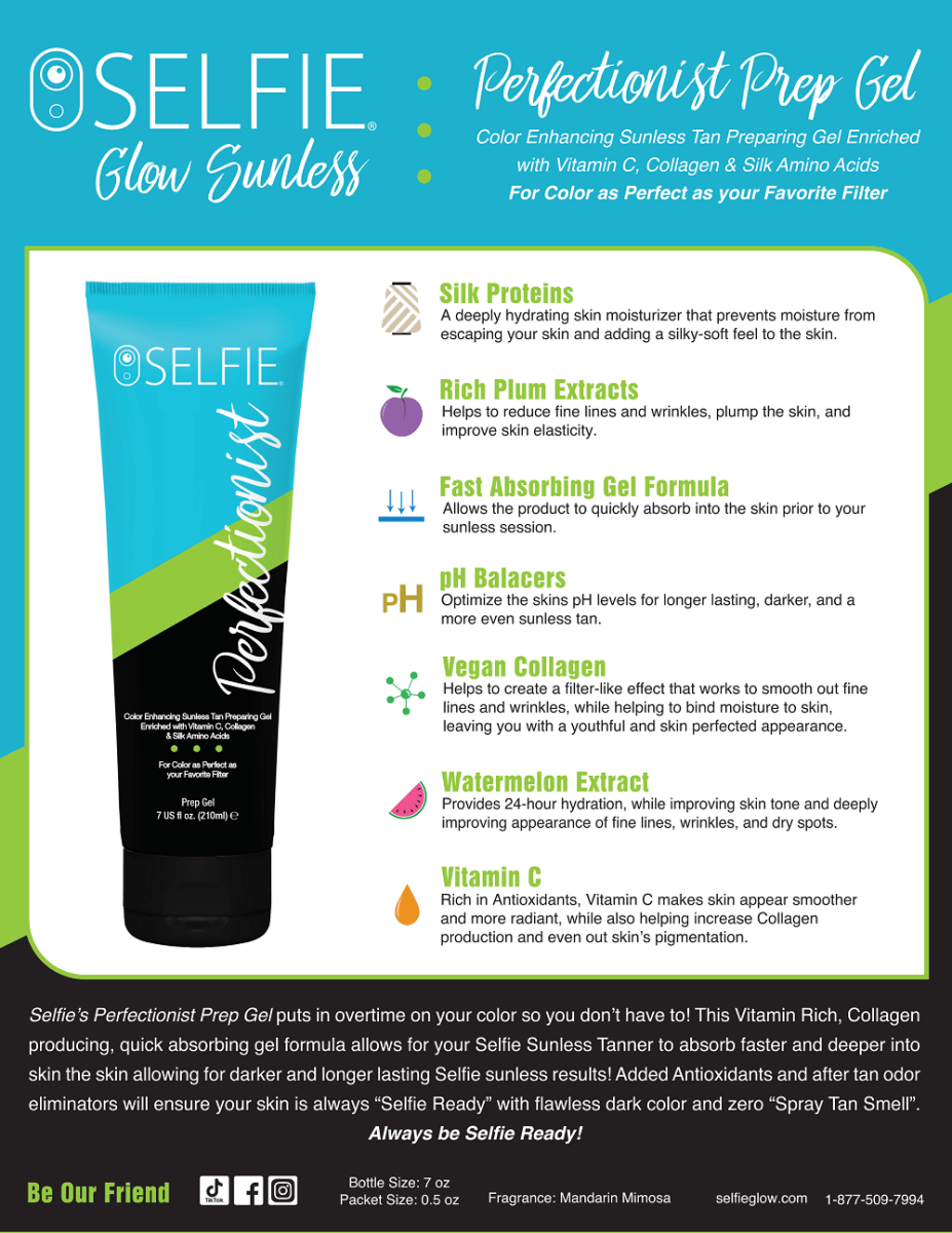 SELFIE PERFECTIONIST PREP GEL 9 OZ - Purple Beauty Supplies